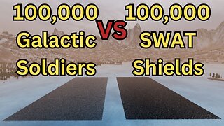 100,000 Galactic Soldiers Versus 100,000 SWAT Shields || Ultimate Epic Battle Simulator 2
