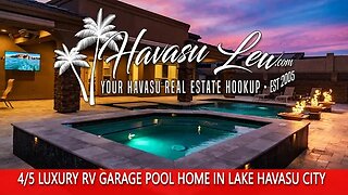 Lake Havasu Luxury RV Garage Pool Home in The Residential Estates 2241 Green Dr MLS 1024406