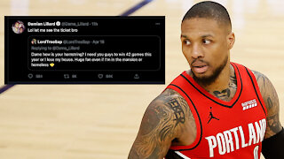 Fan DRAGGED For Lying About Betting His House On Blazers After Damian Lillard Asked Him To Prove It