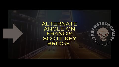 Alternate angle on Francis Scott Key bridge shows a large explosion