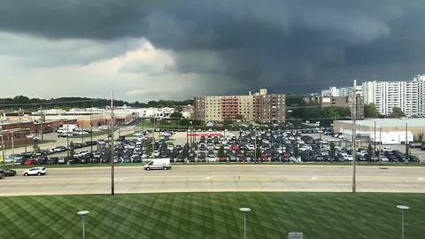 TIme lapse video of storm clouds over Cuyahoga County