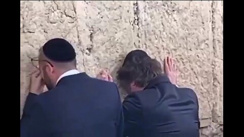 President Javier Milei of Argentina Prays at Western Wall
