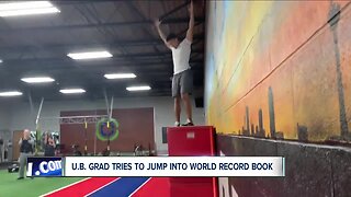 U.B. grad reaches for jumping record