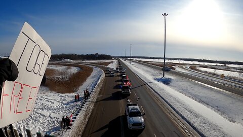 Freedom Convoy 2022 - Lachute Brownsburg Truck Stop