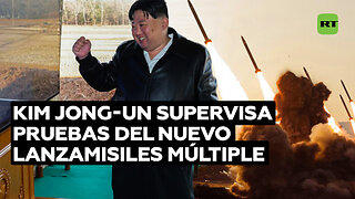 Kim Jong-un dirige las pruebas del sistema ultragrande de lanzacohetes múltiple