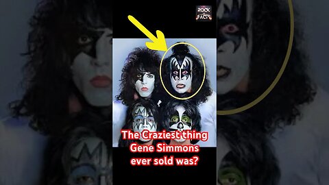 What was the Craziest thing Gene Simmons Ever Sold?#rock #kiss #shorts