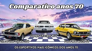 Comparativo anos 70: Opala SS x Charger R/T x Maverick GT