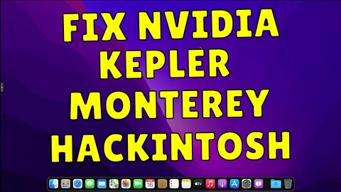 FIX ATIVAR PLACAS DE VIDEO NVIDIA KEPLER SERIE 600 e 700 NO MACOS MONTEREY GT 710, GT 730 ETC...