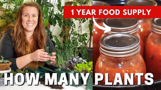 How Many Plants Do You Need To Survive? Your Guide To Garden Planning With Meal Plan For A Year.