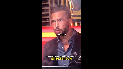 Tristan Tate calls dr Peterson