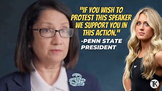 Penn State President Explains First Amendment to College Students before Riley Gaines Speech