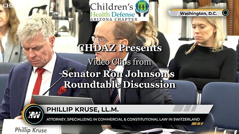 Phillip Kruse’s Statements at Senator Ron Johnson's Round Table Discussion