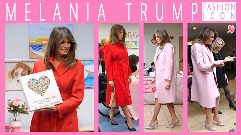 Melania Trump Fashion Icon - Pretty in Pink for Valentine's Day