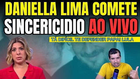 CONFESSOU! Daniela Lima admite que os "jornalistas' não conseguem mas DEFENDER o Lula
