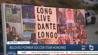 Beloved former soccer star honored at beach vigil