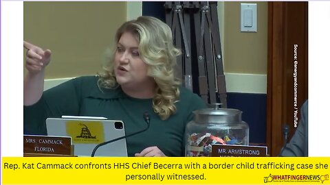 Rep. Kat Cammack confronts HHS Chief Becerra with a border child trafficking case she personally