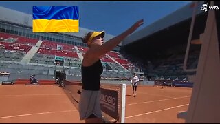 Madrid: No hands shaking when Ukrainian Svitolina lost the match from Belarusian Sasnovich