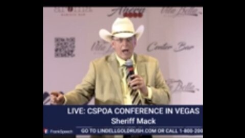 Sheriff Mack CSPOA closing speech excerpt before presser- info and link/time to full speech in Descr