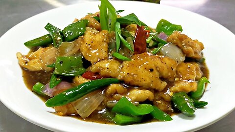 Black pepper Chicken recipe __ chicken in black pepper sauce