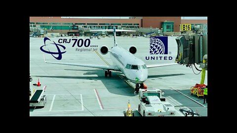 Trip Report: United Express Bombardier CRJ-700 Salt Lake City-San Francisco Economy Class (4K)