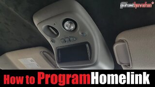 How to Program Homelink remote Garage Door Opener | AnthonyJ350