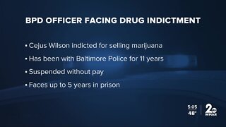 BPD officer suspended after being indicted in county on allegations of selling marijuana