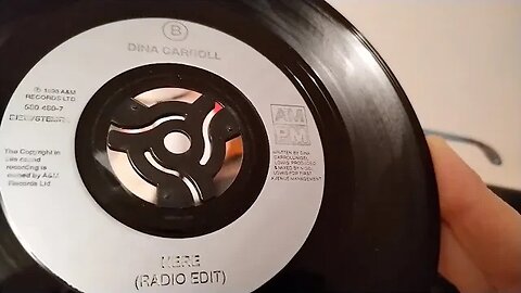 Here (Radio Edit) ~ Dina Carroll ~ 1993 A&M 45rpm Vinyl Single ~ 1963 Bush SRP31D Record Player