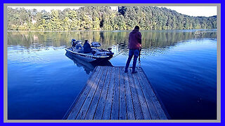 Fishing from a Bass Tracker Boat