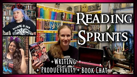 READING SPRINTS with @goddessofgore & @happyhauntslibrary +spooky book chat, writing & productivity