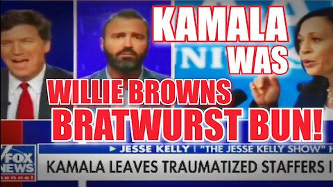 TUCKER LAST NIGHT KAMALA HARRIS WAS WILLIE BROWN'S BRATWURST BUN