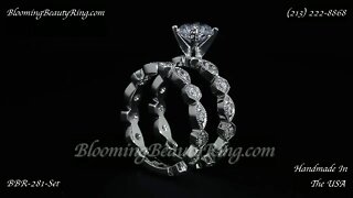 BBR 281 Set Of Engagement Rings And Wedding Band