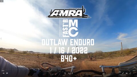 AMRA / FASTR MC - Outlaw Enduro - Test 5, Wickenburg, AZ - 01-16-2022