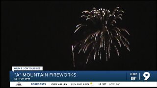 Boom! There it is! “A” Mountain Fireworks