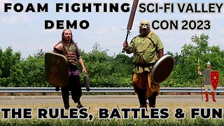 "Intense Medieval Combat at Sci-Fi Valley Con 2023: Unforgettable Battles