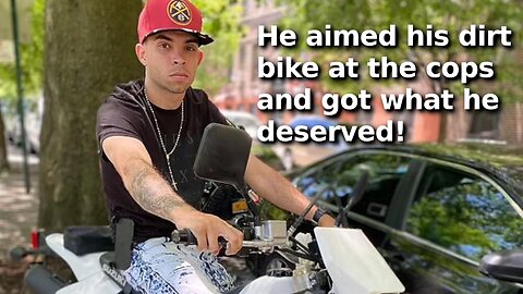 NYPD Cop Kills Criminal Using a Dirt Bike as a Weapon With a Cooler and He is Supposedly a Victim