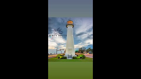 Lighthouse in Biloxi Mississippi and Dirty South Coffee Company