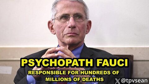 Psychopath Fauci Caught Telling Inner Circle That The MRNA Shot Would Help Kill Millions Of Children