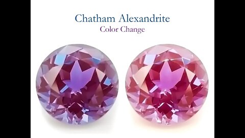 Round Lab-Grown Alexandrite: Chatham Created Round Alexandrite