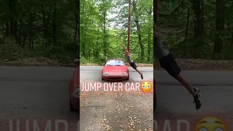 JUMP OVER CAR 😳🚀 #Shorts