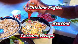 Chicken Fajita Stuffed Lettuce Wraps