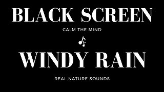 Rain Sounds For Sleeping Dark Screen | Black Screen Nature Sounds | Sleep and Relaxation