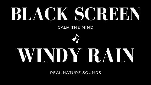 Rain Sounds For Sleeping Dark Screen | Black Screen Nature Sounds | Sleep and Relaxation