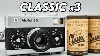 Rollei 35 Classic Film Photography Camera, Classic Cars and New Classic Film!