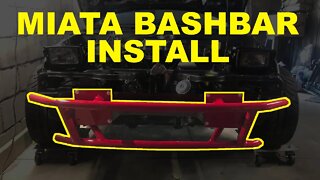 Midnite Runner Miata - Part 025 - Engine Installation, Bash Bar & Misc. #miata #engine #bashbar #mx5