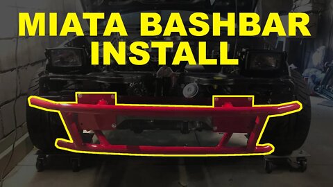 Midnite Runner Miata - Part 025 - Engine Installation, Bash Bar & Misc. #miata #engine #bashbar #mx5