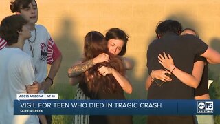 Community attends vigil for teen killed in Queen Creek crash