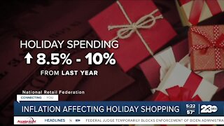 Inflation affecting holiday shopping