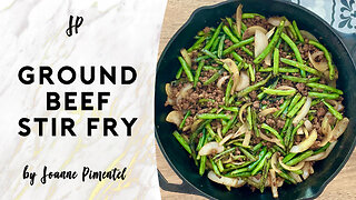 GROUND BEEF STIR FRY WITH GREEN BEANS