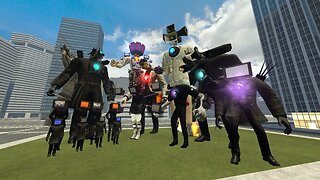 NEW TITAN CAMERAMAN UPGRADED AND WOMAN TV VS ALL BOSSES TITAN TV MAN, SPEAKERMAN In Garry's Mod!