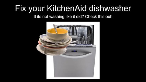 fix your KitchenAid dishwasher that isn't cleaning well , KitchenAid KDTM354Dss4